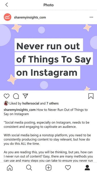 Use una leyenda de Instagram que aborde una objeción porque hace que los lectores estén más interesados ​​y es más probable que continúen leyendo.